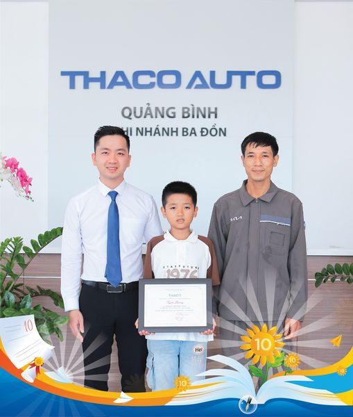 THACO AUTO Quảng Bình tổ chức tuyên dương con CBNV “Học giỏi, sống tốt” năm 2024