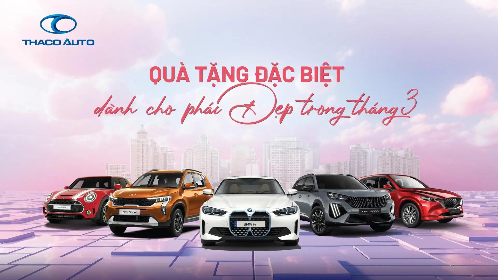 THACO AUTO Quảng Bình dành nhiều ưu đãi đặc biệt cho phái đẹp trong tháng 3