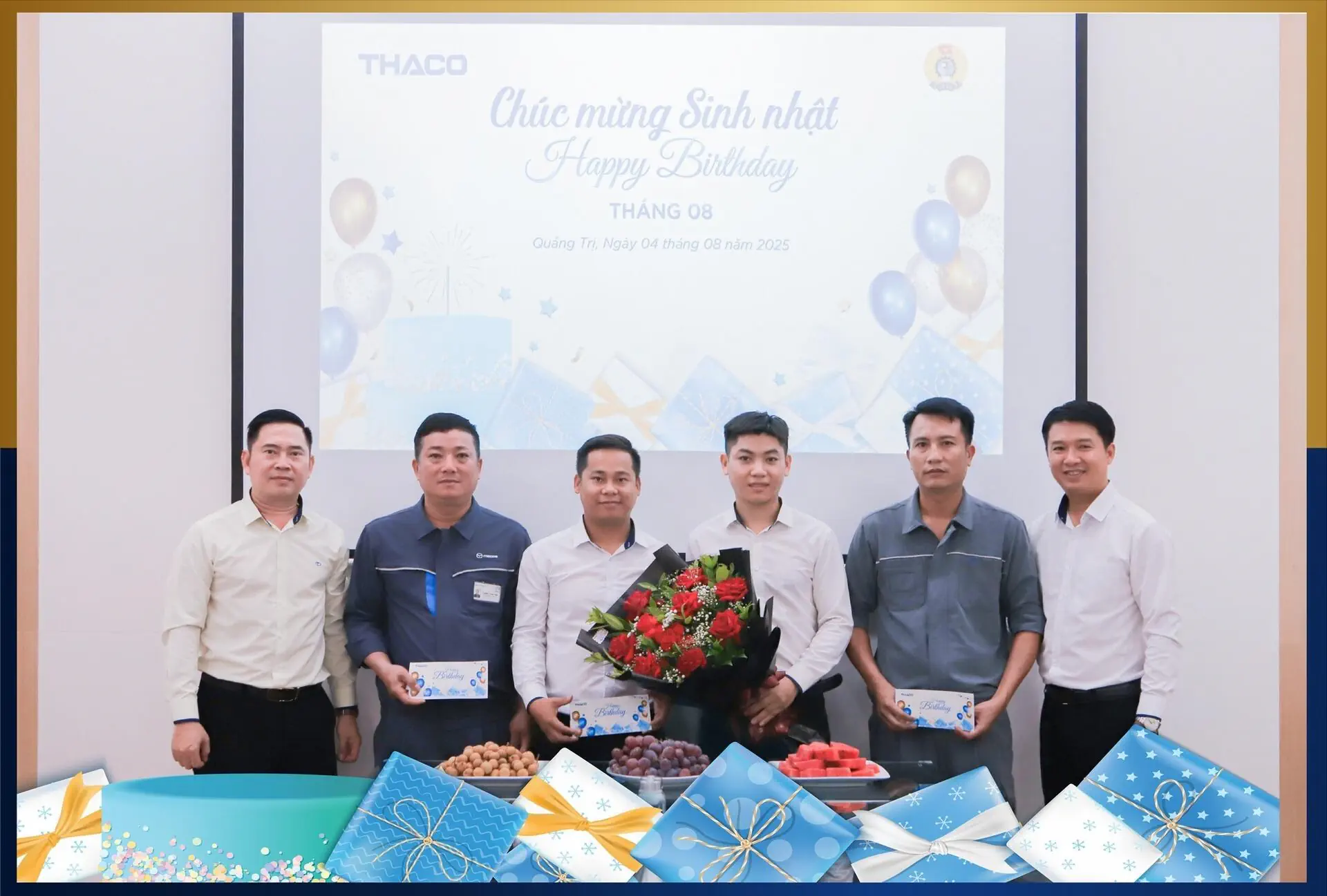 THACO AUTO Quảng Trị Chúc mừng sinh nhật Cán bộ nhân viên tháng 8