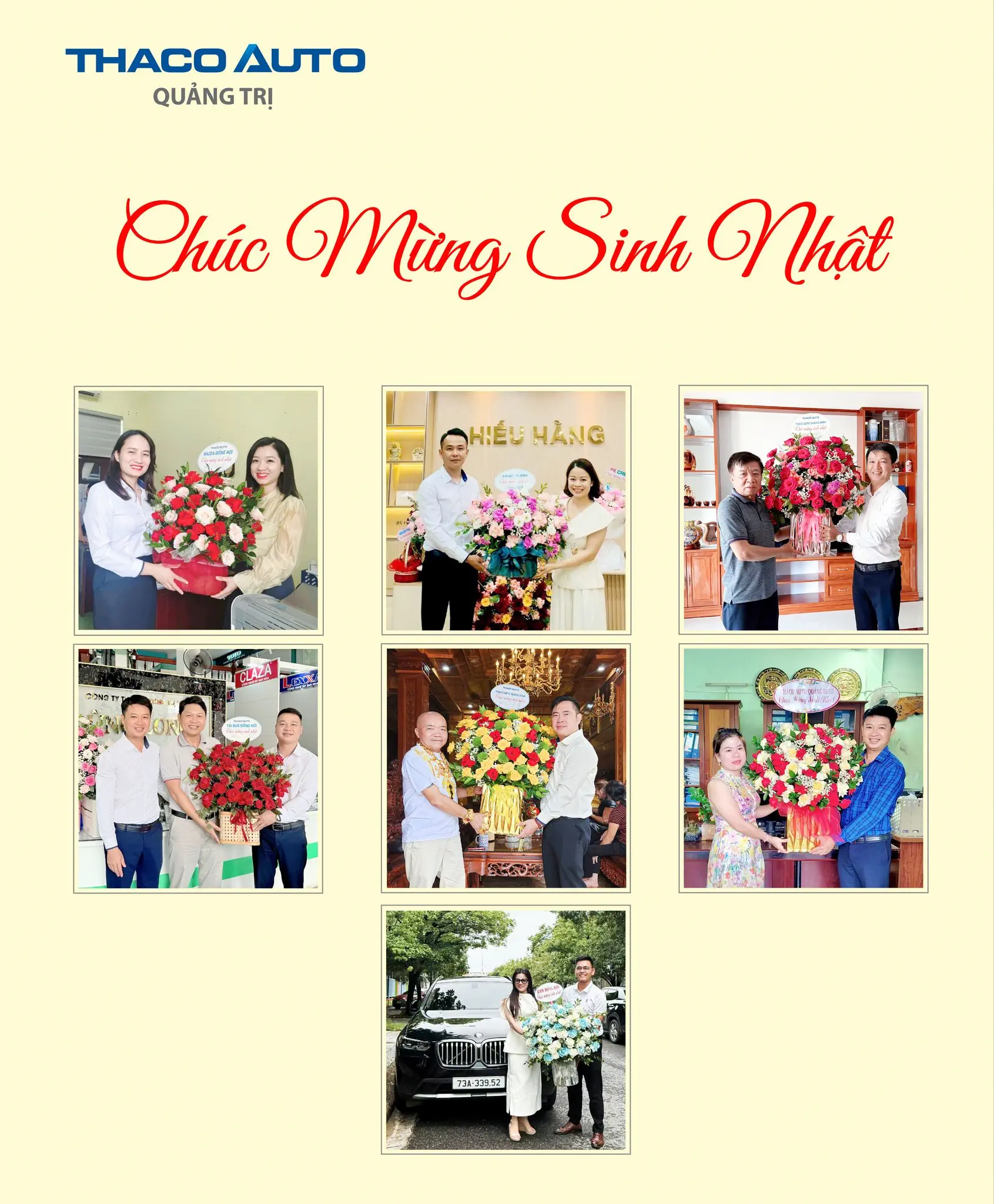 THACO AUTO QUẢNG TRỊ - CHÚC MỪNG SINH NHẬT QUÝ KHÁCH HÀNG TRONG THÁNG 09
