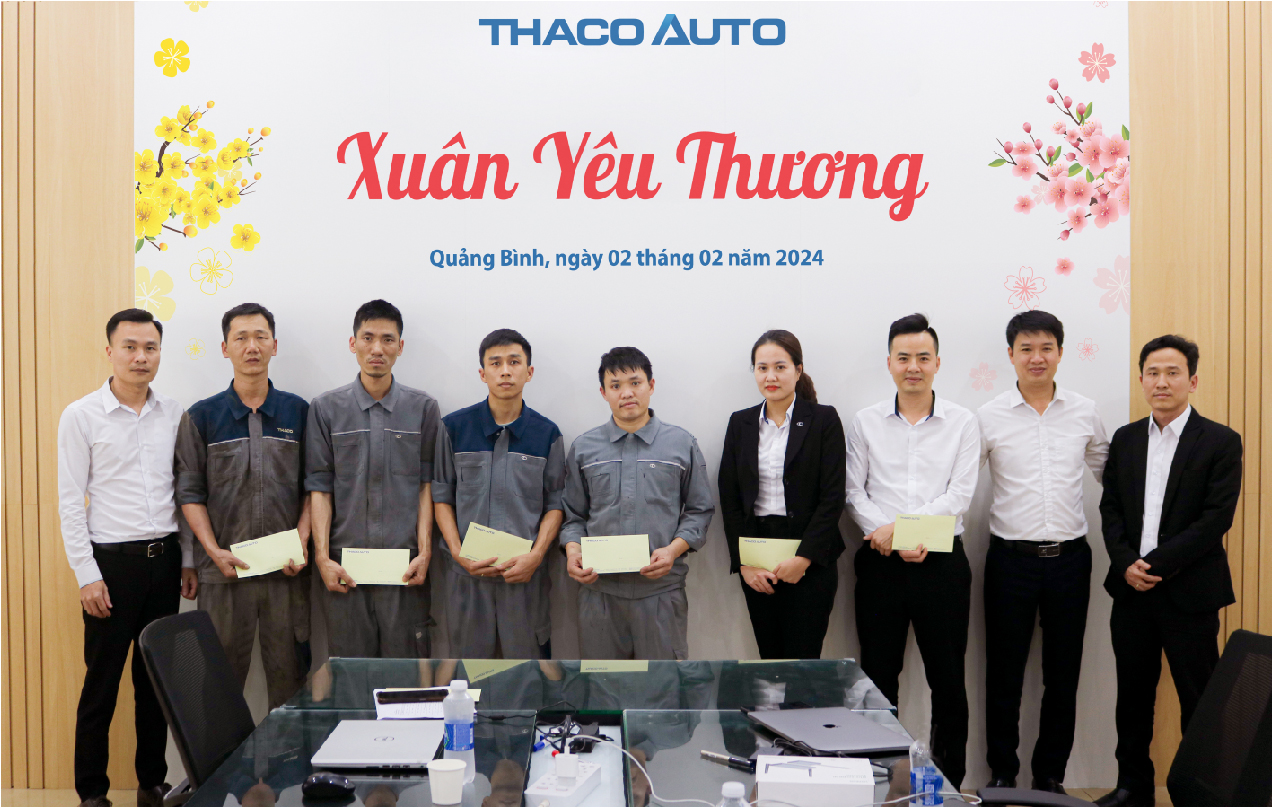 Ấm áp những ngày cận Tết Nguyên đán 2024 tại THACO AUTO Quảng Bình